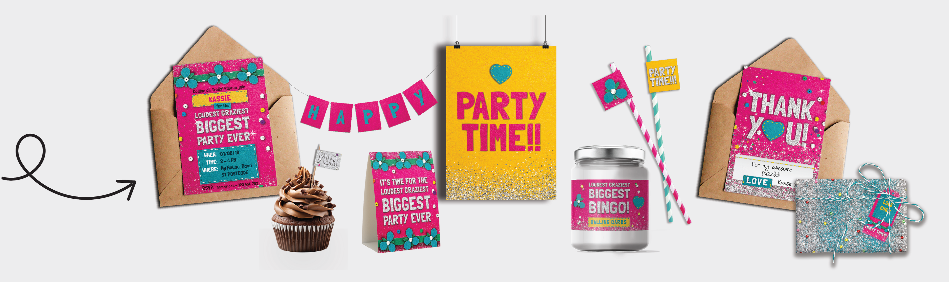 Printable Trolls Party Theme