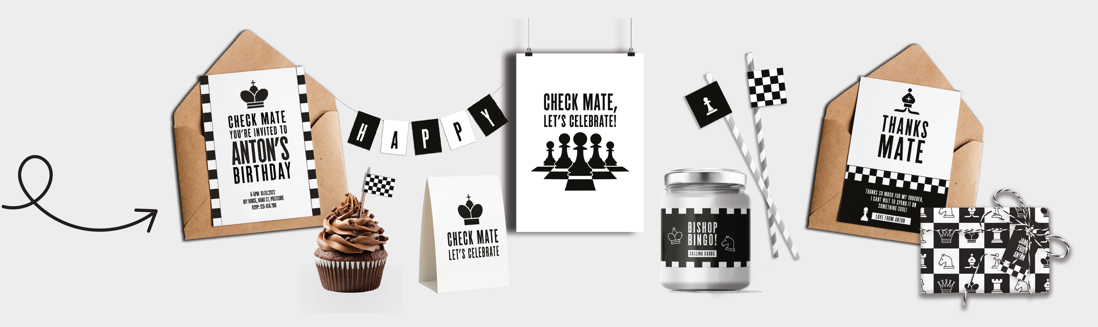 Printable Chess Party Theme