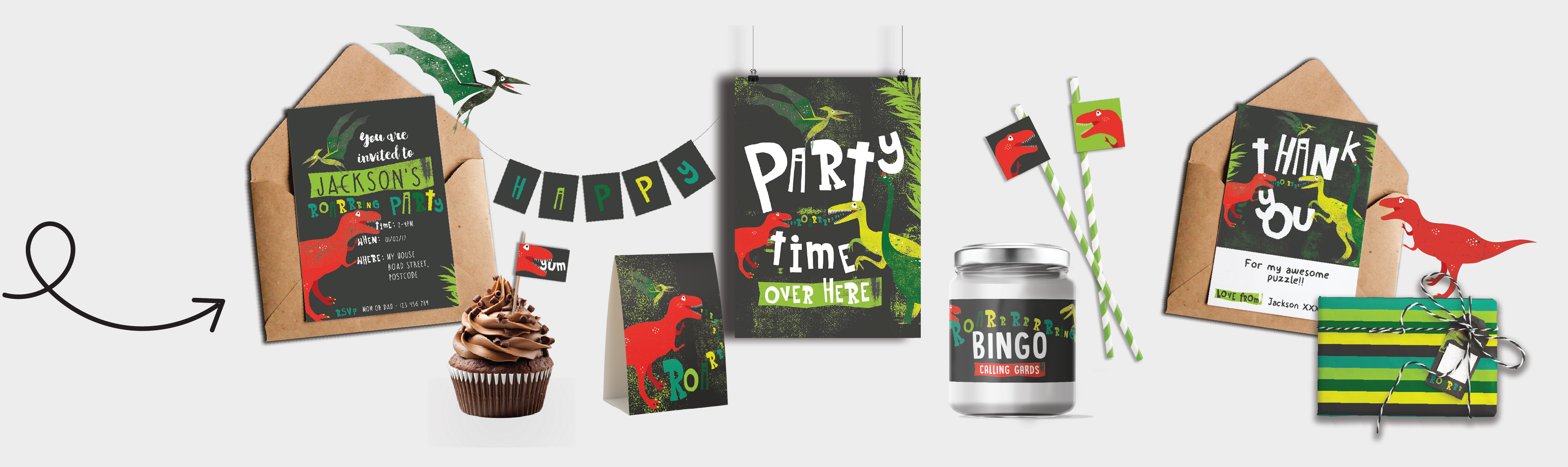 Printable Dinosaur Party Theme