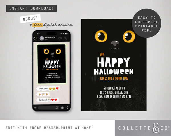 Halloween Printable Invitation Bundle