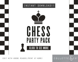Chess Party Pack Printables
