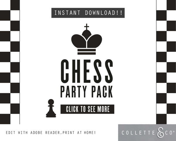 Chess Party Pack Printables