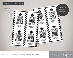 Chess Party Pack Printables