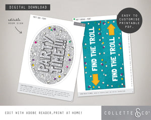 Trolls Party Pack Printables