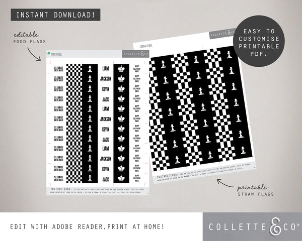 Chess Party Pack Printables