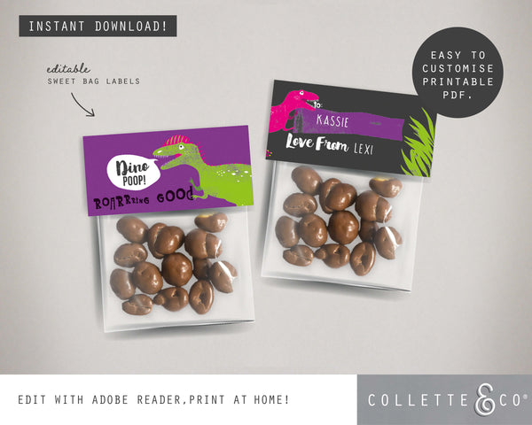 Pink Dinosaur Party Pack Printables