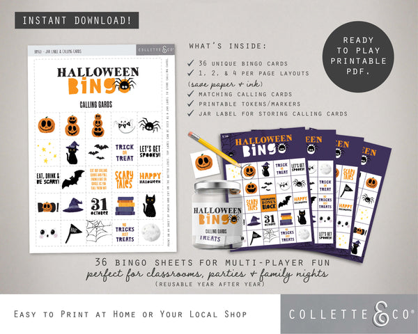 Halloween Printable Bingo
