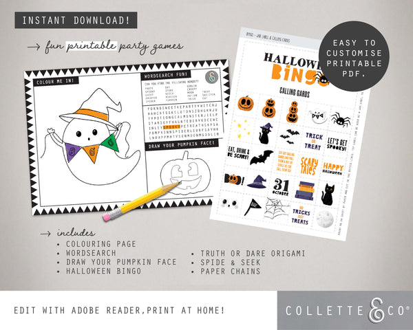 Halloween Party Pack Printables