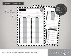 Chess Party Printable Activities