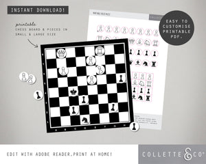 Chess Party Printable Activities