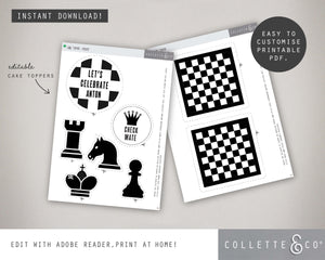 Chess Party Pack Printables