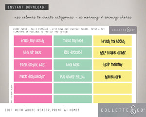Baking Kids Chore Chart Planner 02