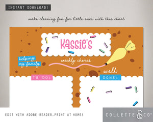 Baking Kids Chore Chart Planner 05