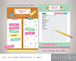 Baking Kids Chore Chart Planner 07