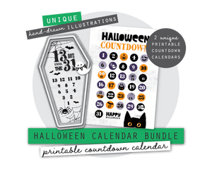 Halloween Printable Countdown Calendars