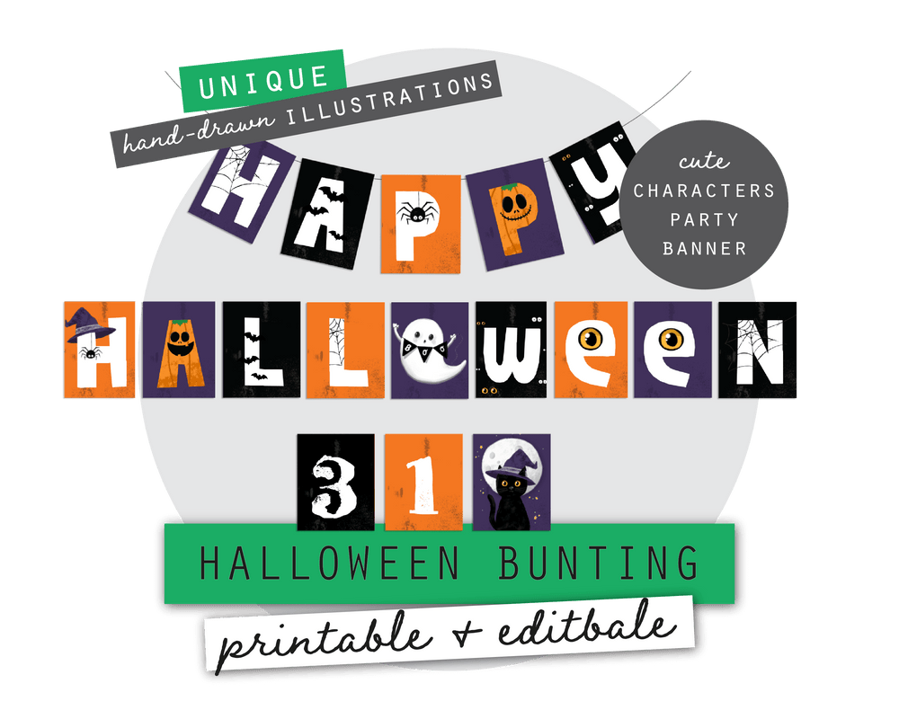 Halloween Printable Bunting