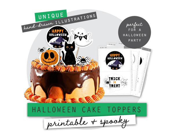 Halloween Printable Cake Topper