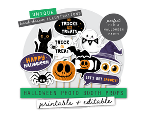 Halloween Printable Photo Booth Signs