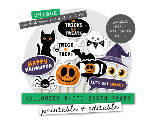 Halloween Printable Photo Booth Signs