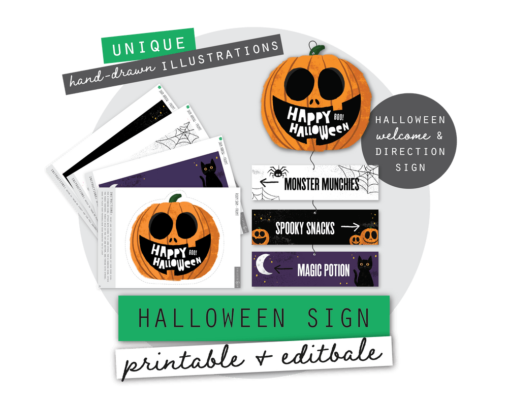 Halloween Printable Room Sign