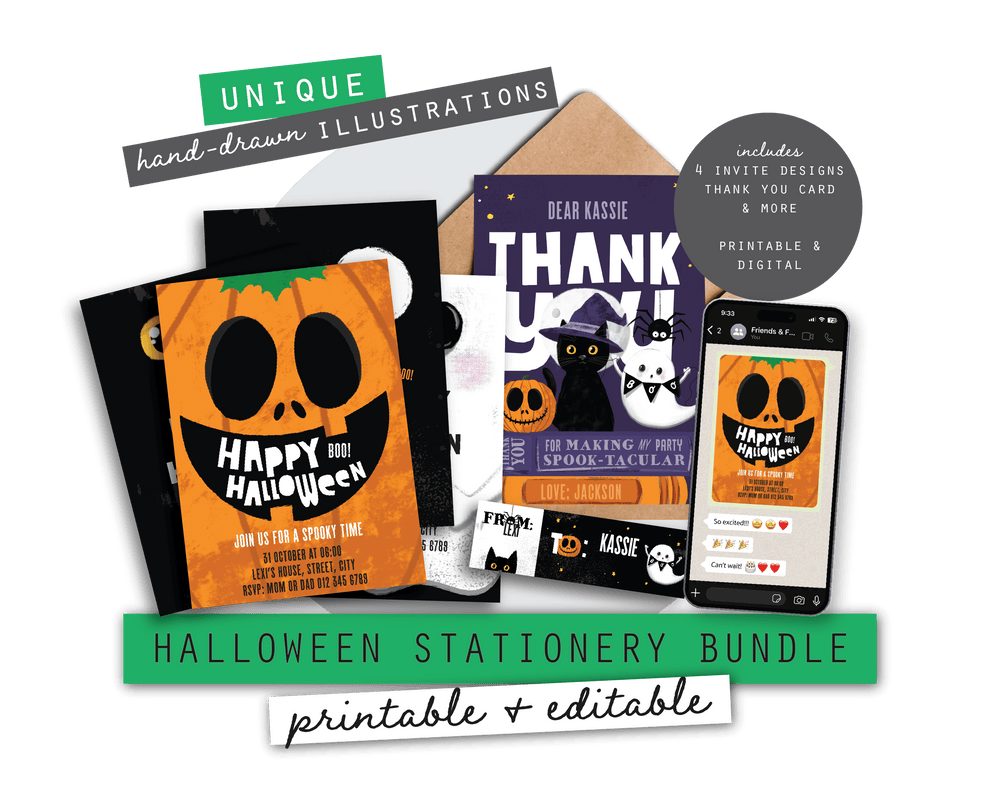 Halloween Printable Stationery Pack