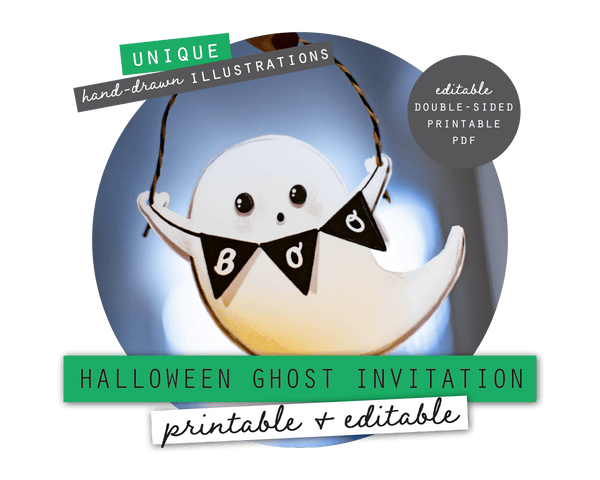 Halloween Printable Ghost Invitation