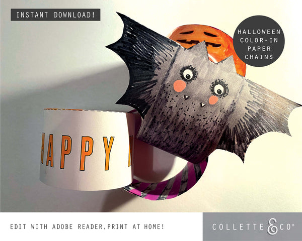 FREE Halloween Printable Paper Chains