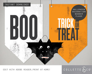Halloween Printable Decor Wall Flag