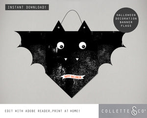 Halloween Printable Decor Wall Flag