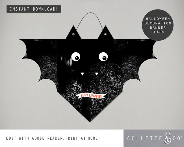 Halloween Printable Decor Wall Flag