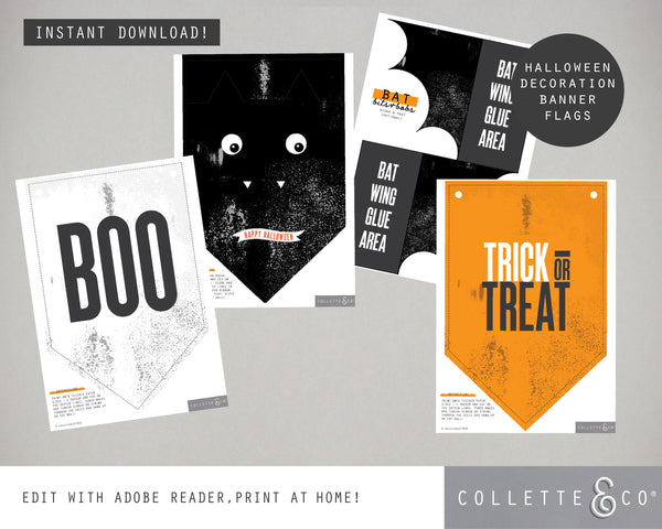 Halloween Printable Decor Wall Flag