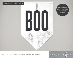 Halloween Printable Decor Wall Flag