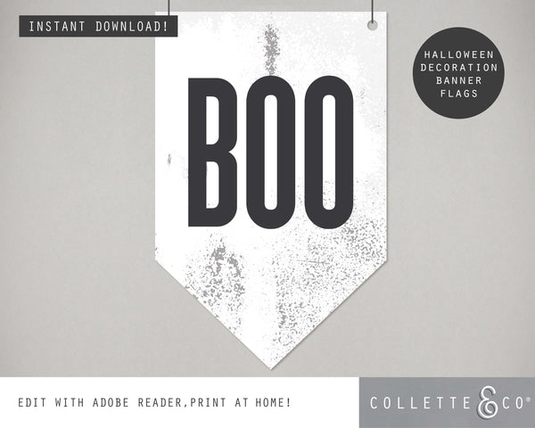 Halloween Printable Decor Wall Flag