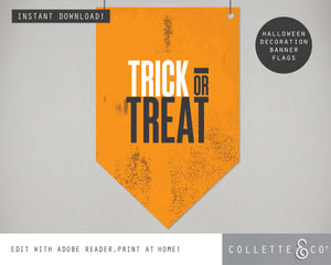 Halloween Printable Decor Wall Flag