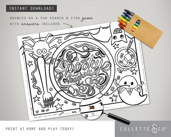 Halloween Printable Placemats