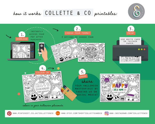Halloween Printable Placemats