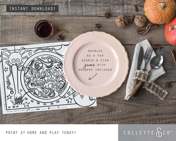 Halloween Printable Placemats