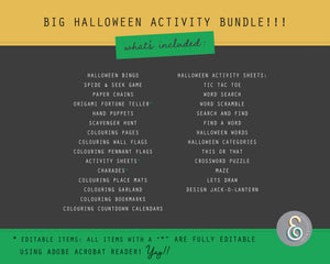 Halloween Printable Activity Bundle