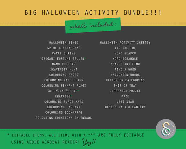 Halloween Printable Activity Bundle