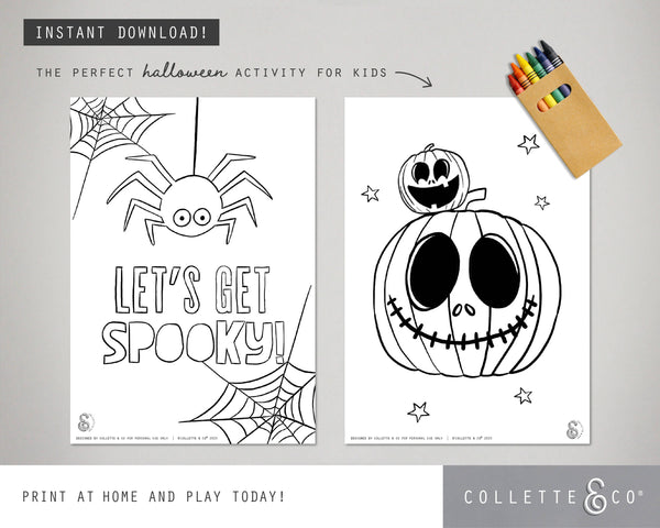 Halloween Printable Colouring Pages