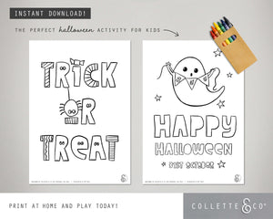 Halloween Printable Colouring Pages