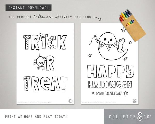 Halloween Printable Colouring Pages