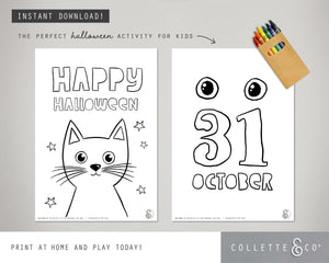 Halloween Printable Colouring Pages