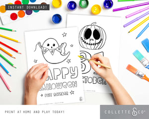 Halloween Printable Colouring Pages