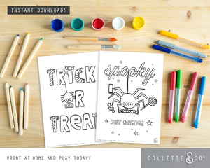 Halloween Printable Colouring Pages