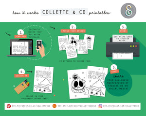 Halloween Printable Colouring Pages