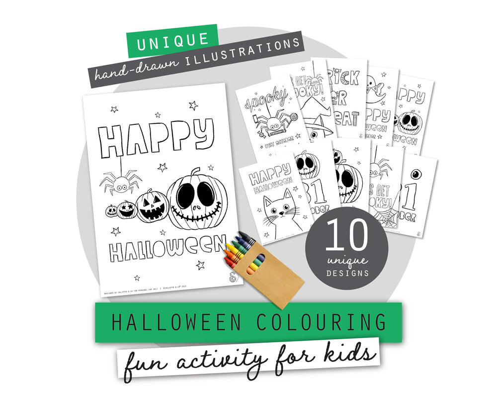 Halloween Printable Colouring Pages