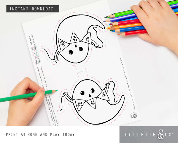 Halloween Printable Colouring Garland