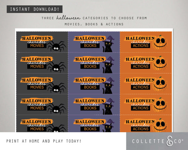 Halloween Printable Charades