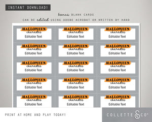 Halloween Printable Charades